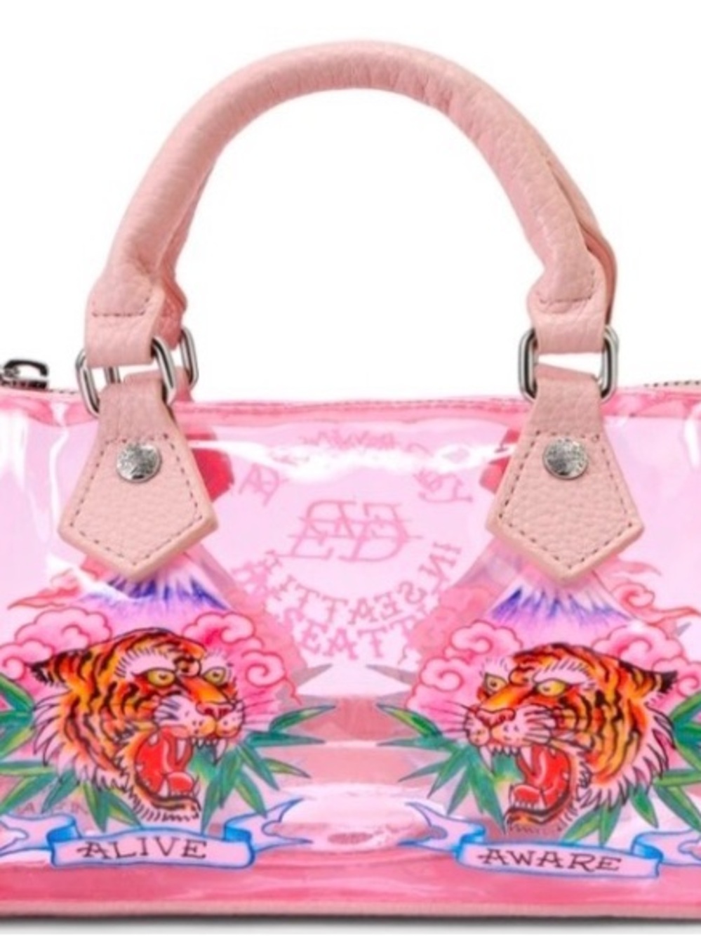 Ed Hardy Pink Swim Beach Bag